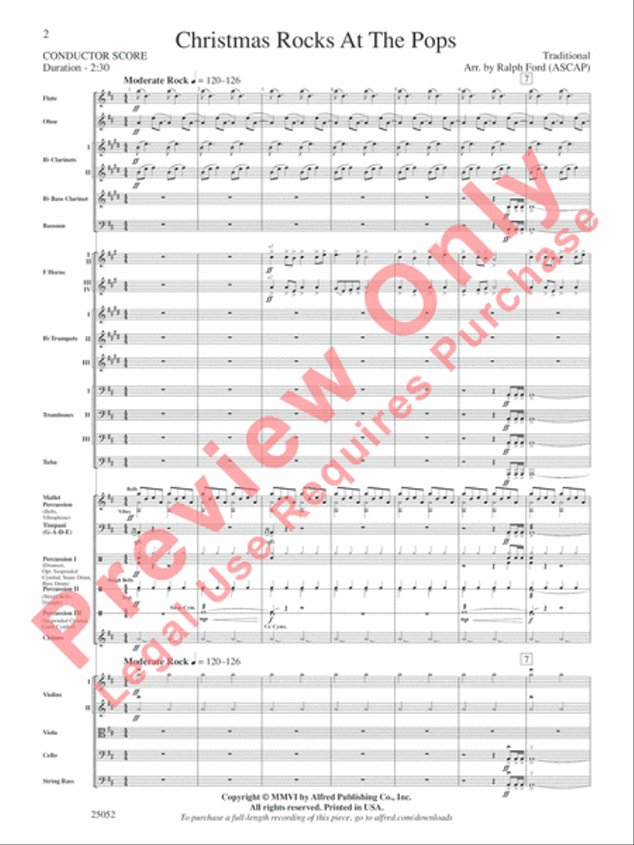 Christmas Rocks at the Pops Full Orchestra scores gallery preview page 3