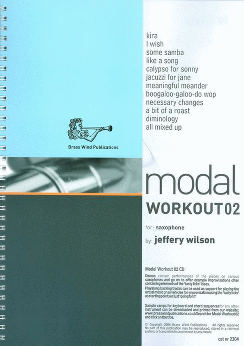 Modal Workout 02 For Alto Sax Book/CD