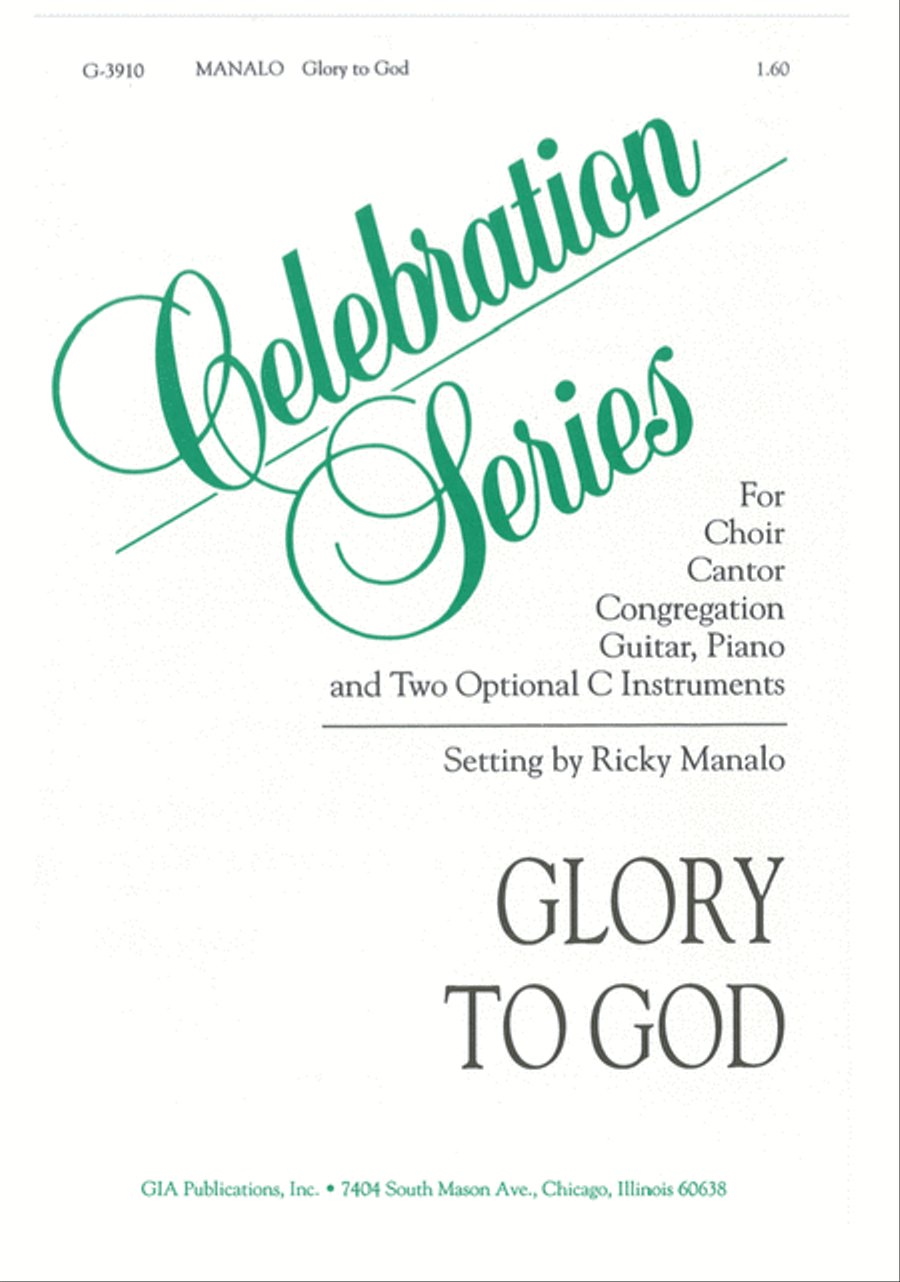 Book cover for Glory to God