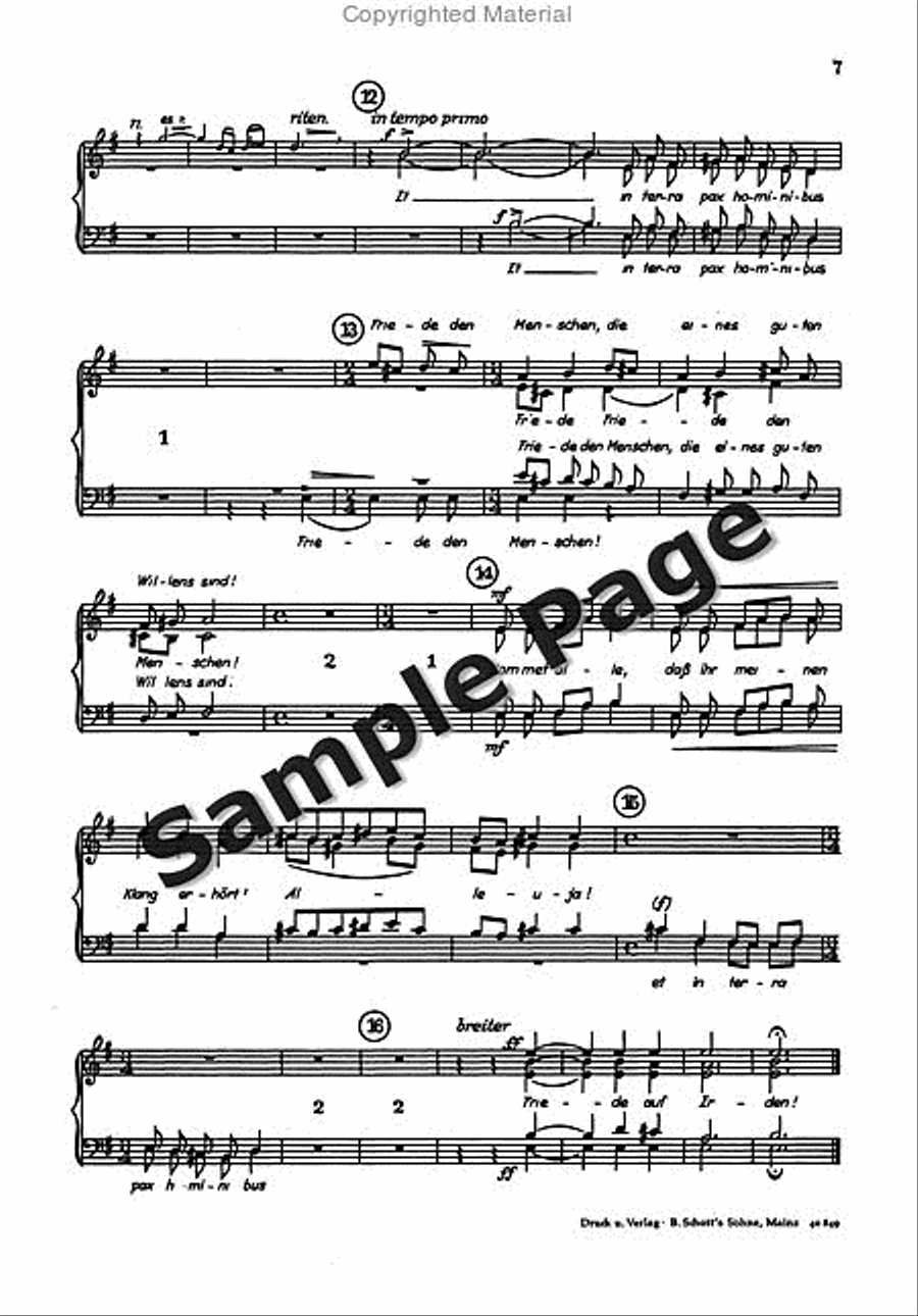 Ruf Und Mahnung Kantate Score SSA scores gallery preview page 8