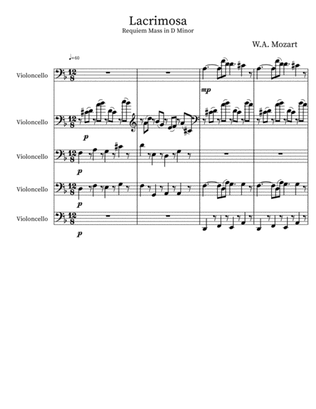 Lacrimosa (Lacrymosa) - Requiem Mass in D Minor