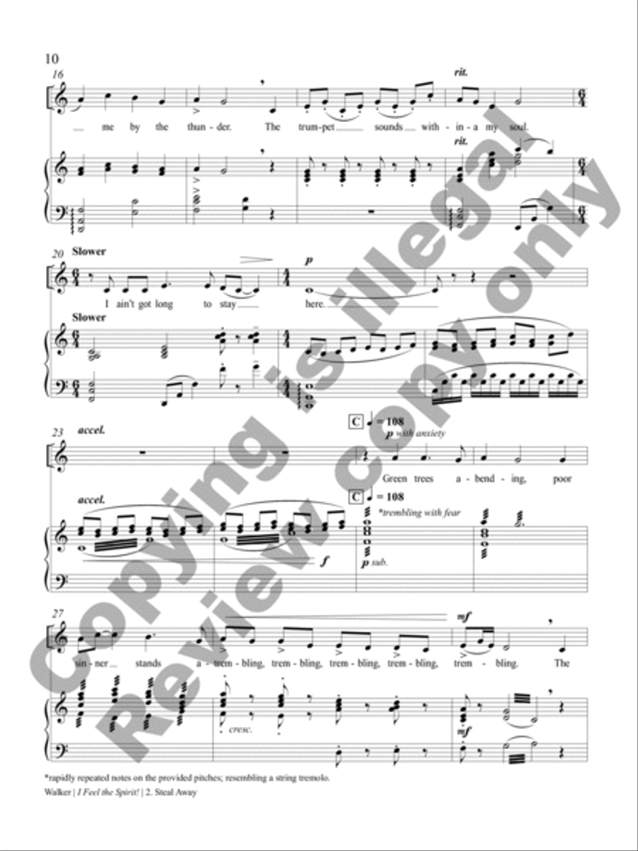 I Feel the Spirit (Piano/Vocal Score) Cello scores gallery preview page 8