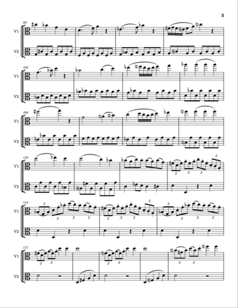 Cello Sonata Op. 43 No. 2 String Duet scores gallery preview page 5
