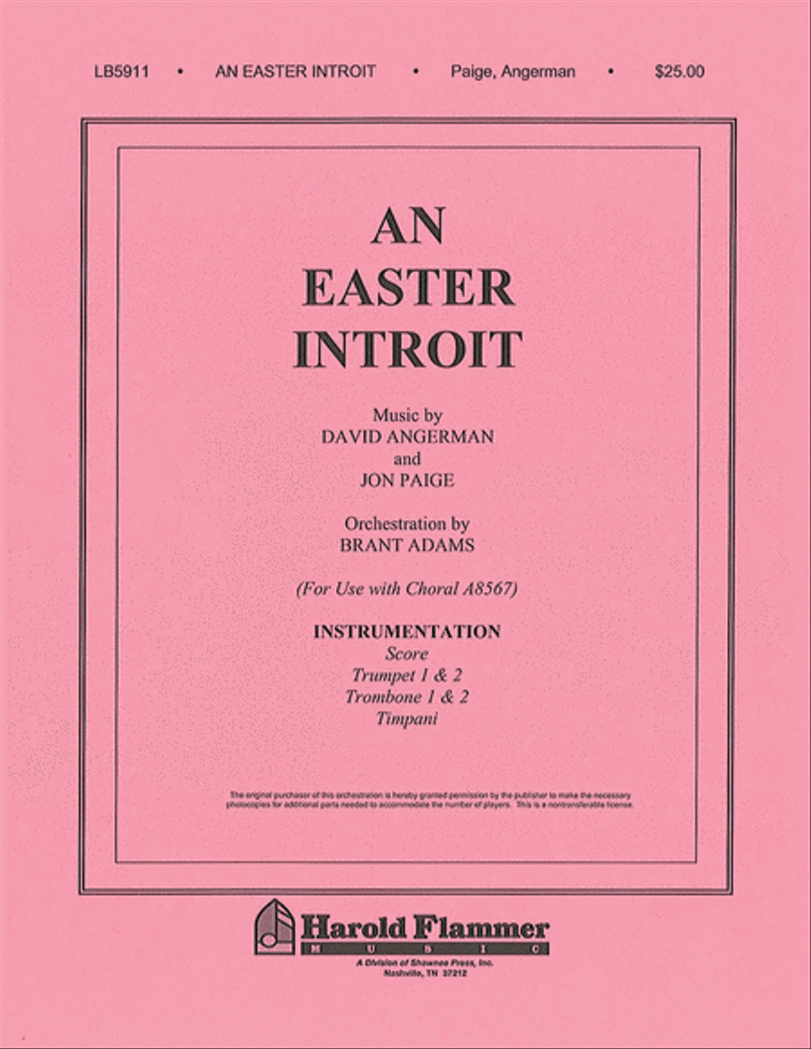 An Easter Introit Choir scores gallery preview page 1