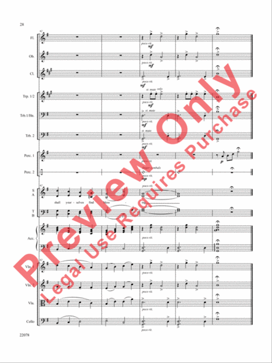 A Christmas Carol (Instrumental Parts) Choir scores gallery preview page 29