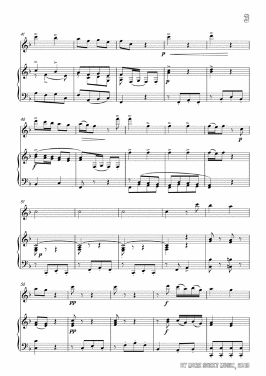 Pergolesi-Stizzoso,mio stizzoso,for Flute and Piano Flute Solo scores gallery preview page 5