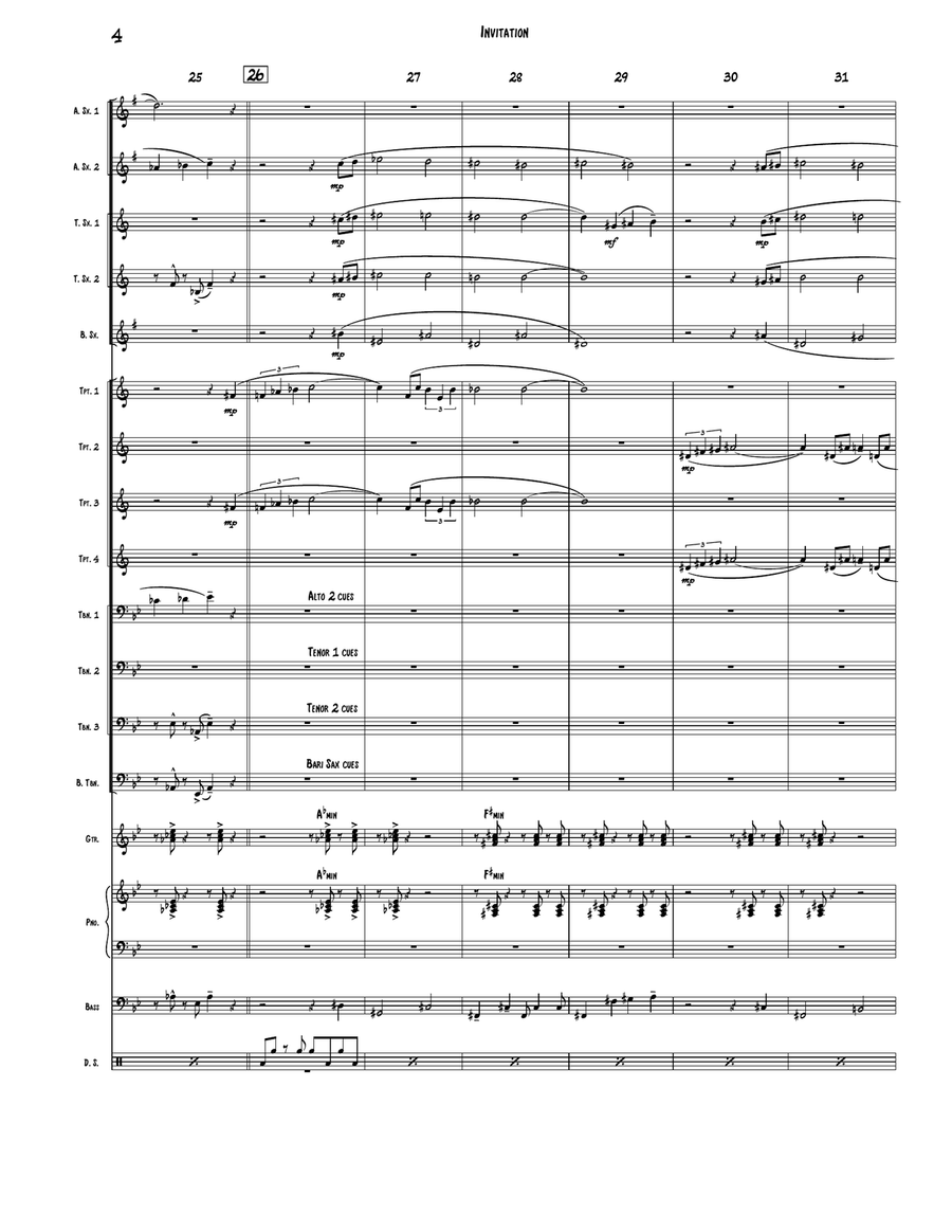 Invitation Jazz Ensemble scores gallery preview page 4