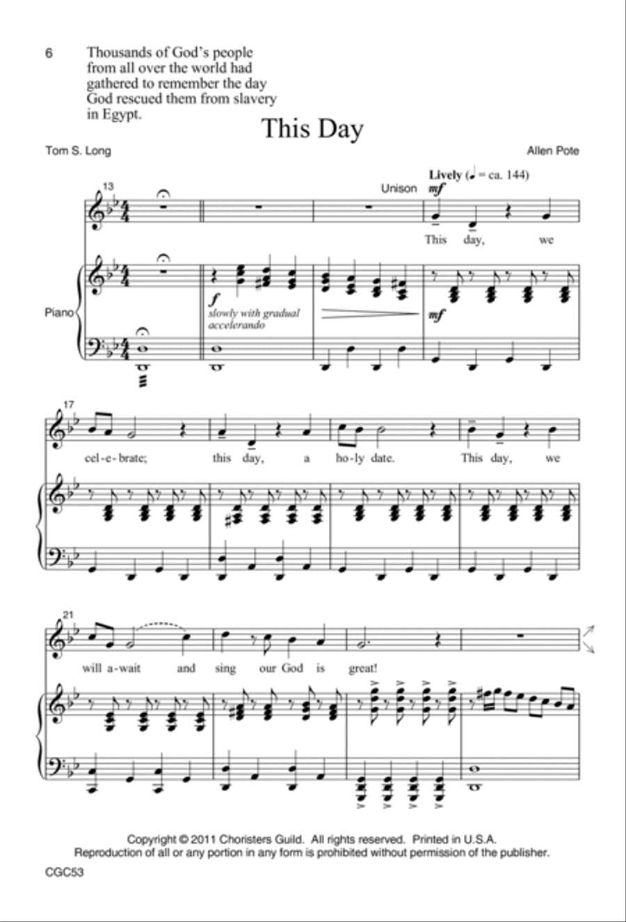 The Lost Boy (Score) Unison Choir scores gallery preview page 6