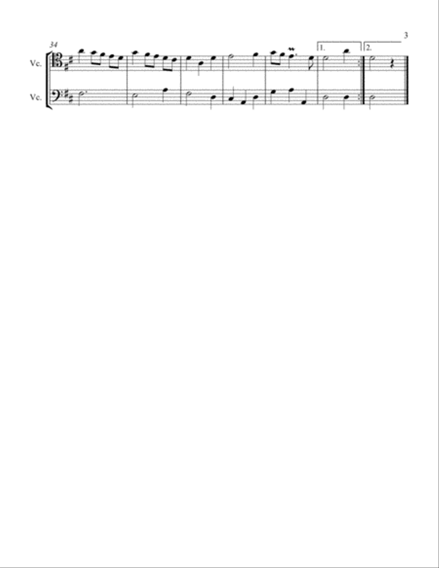 Passapied String Duet scores gallery preview page 3