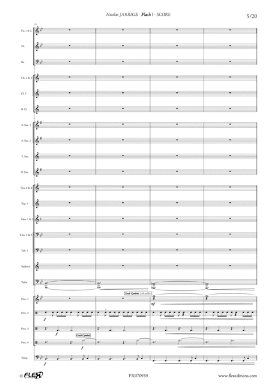 Flash! Flash! Concert Band scores gallery preview page 5