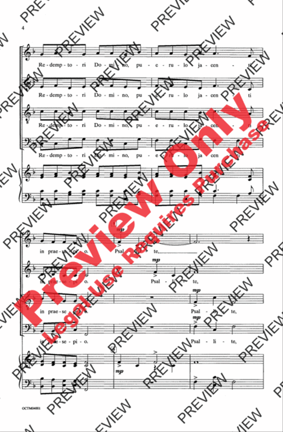 Psallite 4-Part scores gallery preview page 4