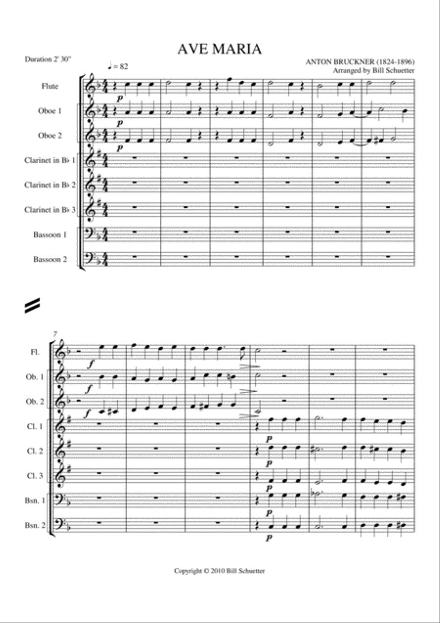 Ave Maria Chamber Music scores gallery preview page 1