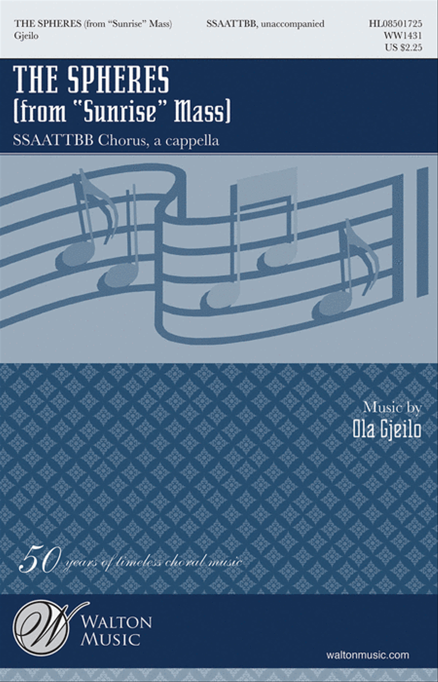 The Spheres (A Cappella Version) SSAATTBB scores gallery preview page 1