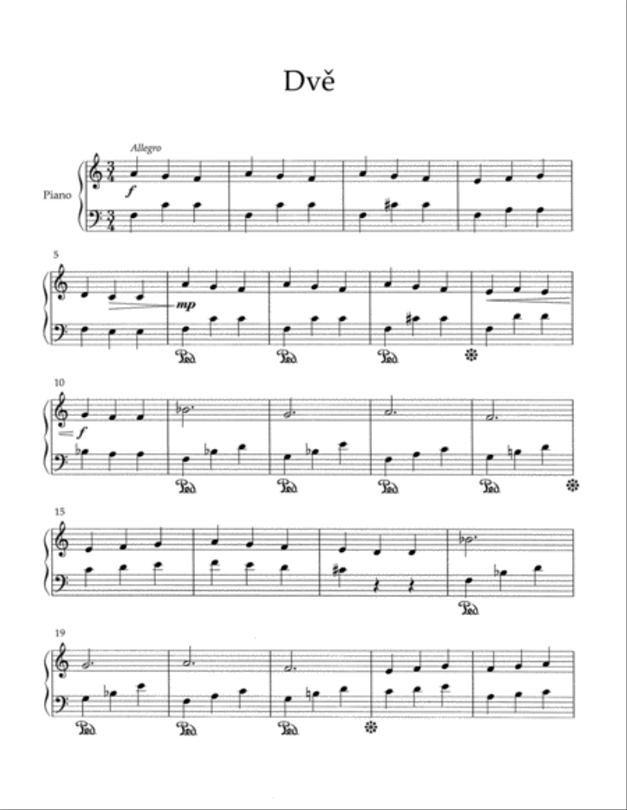 Malá Suita Malá Suita Easy Piano scores gallery preview page 3
