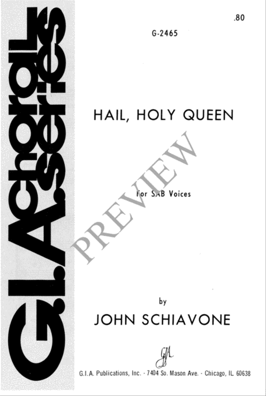 Hail, Holy Queen 3-Part scores gallery preview page 2