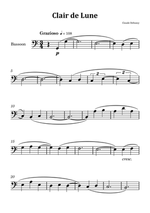 Clair de Lune by Debussy - Bassoon Solo