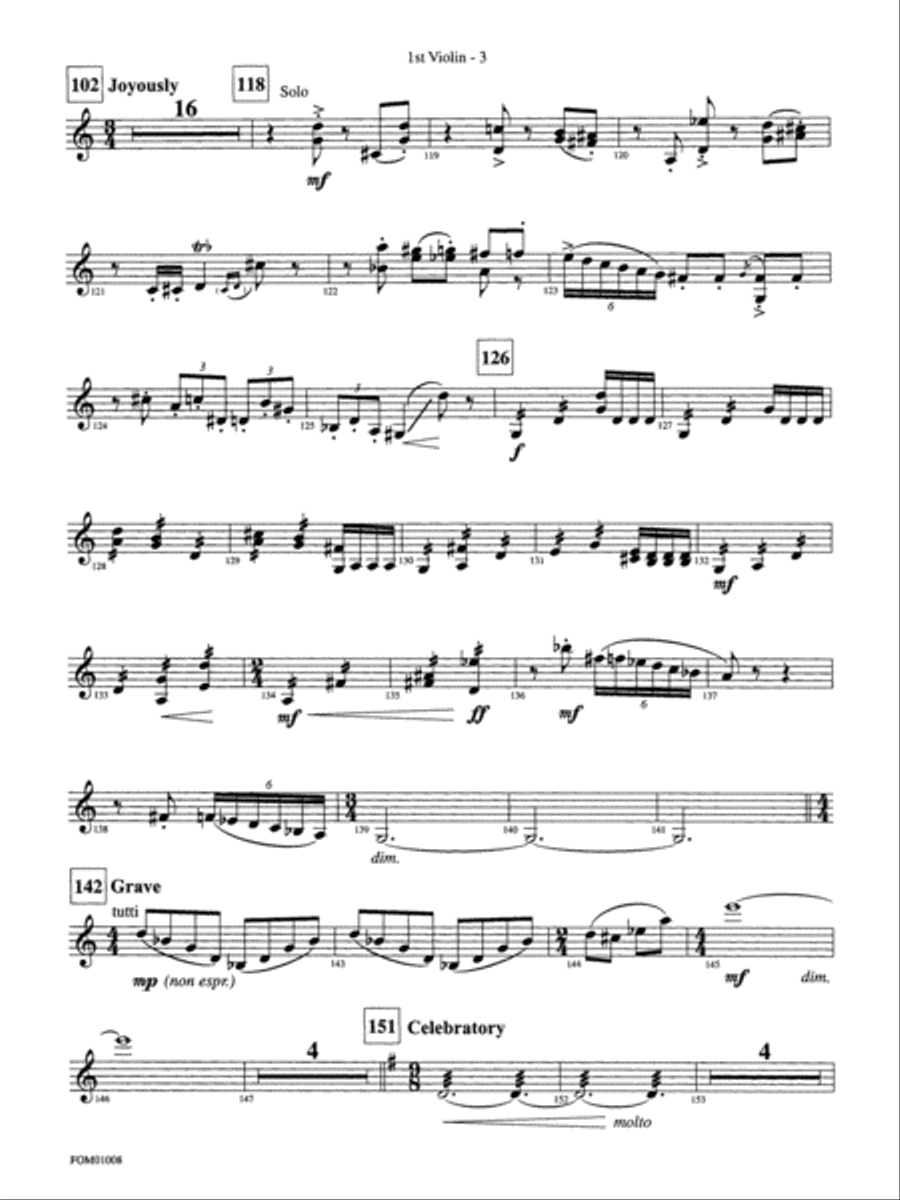 Harry Potter Symphonic Suite: 1st Violin Full Orchestra scores gallery preview page 3