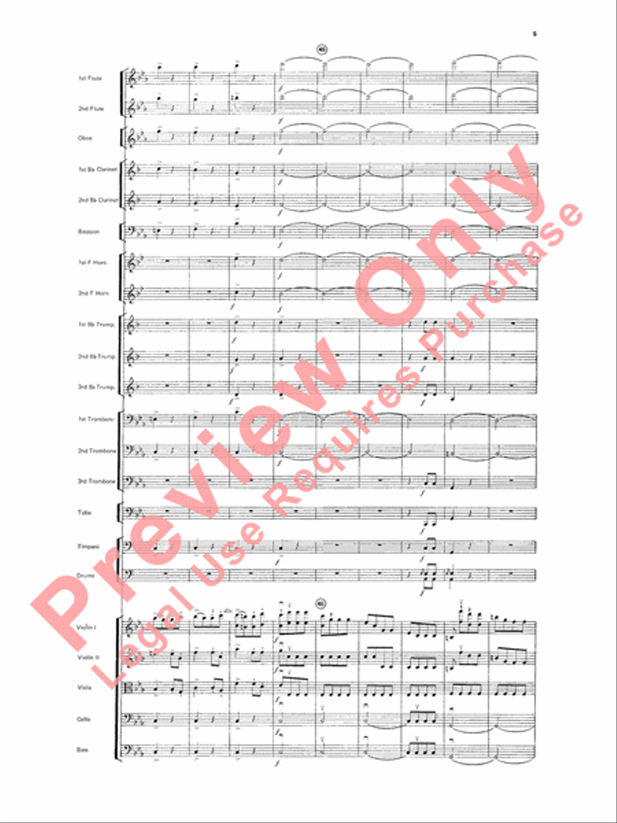 Beethoven's Symphony No. 5, 1st Movement Full Orchestra scores gallery preview page 8