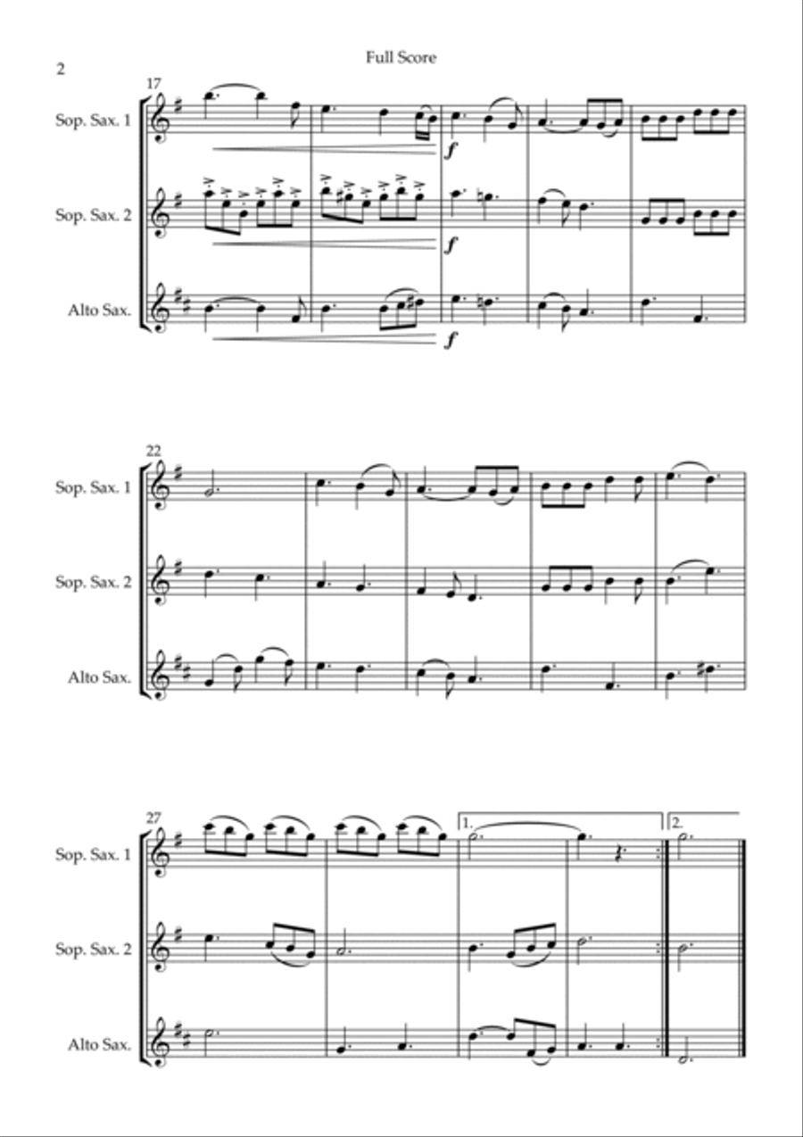 He Is Exalted Woodwind Trio scores gallery preview page 2