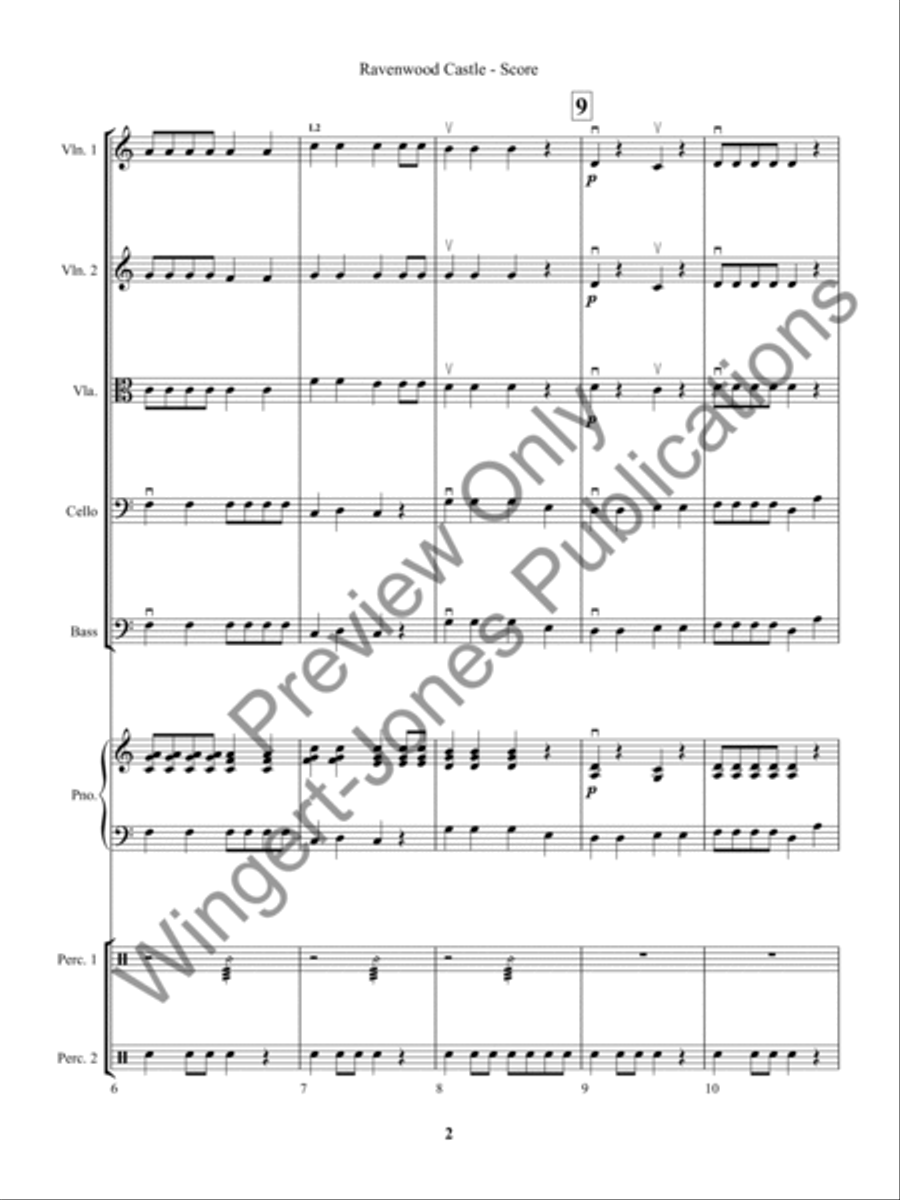 Ravenwood Castle (Score) Ravenwood Castle (Score) String Orchestra scores gallery preview page 5