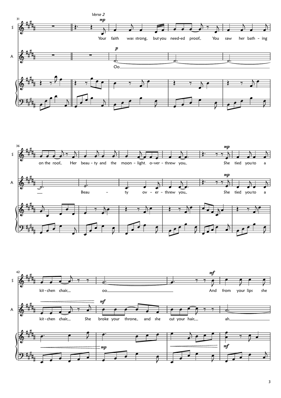 Hallelujah SA scores gallery preview page 3