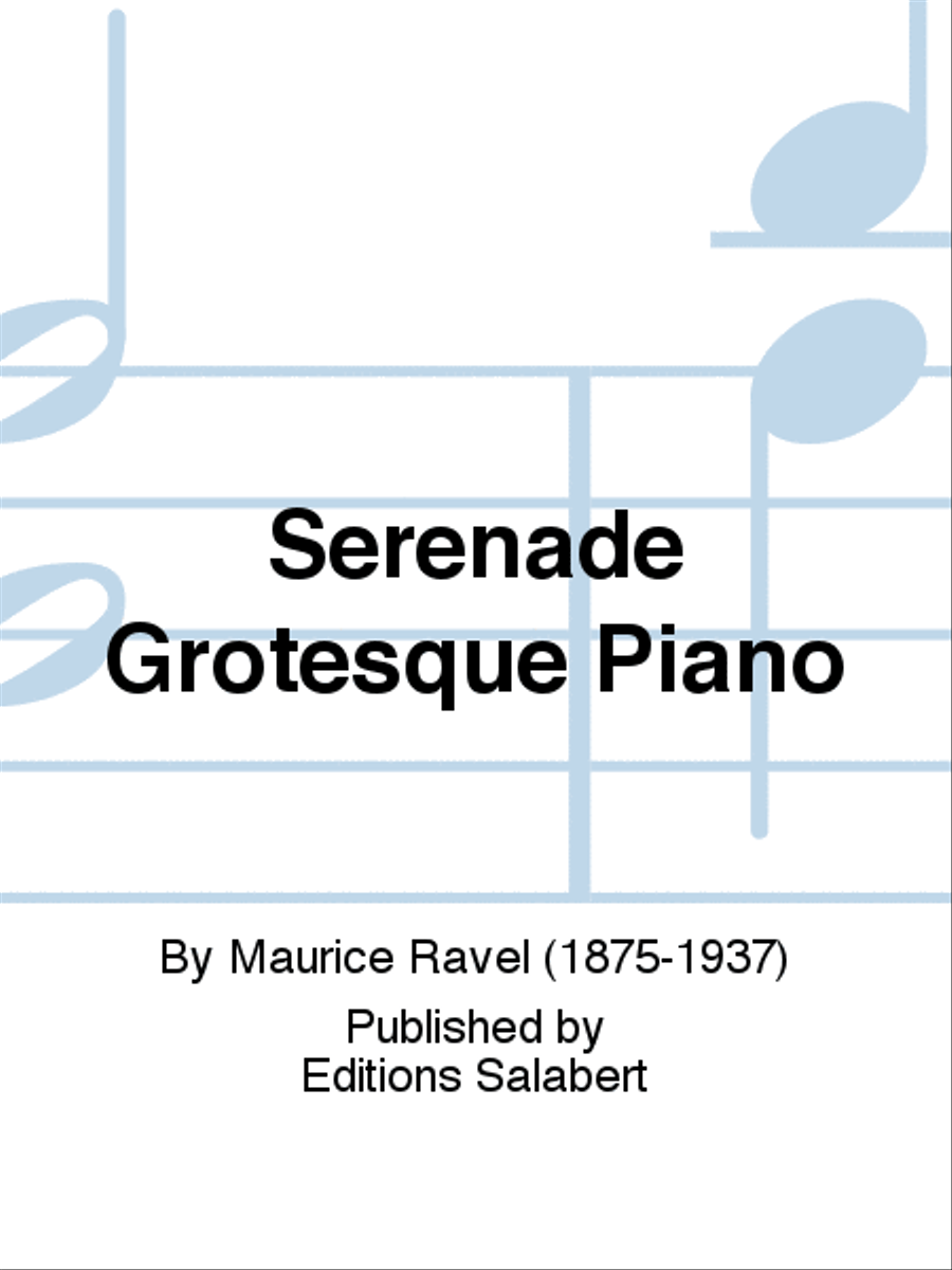 Serenade Grotesque Piano Piano Solo scores gallery preview page 1