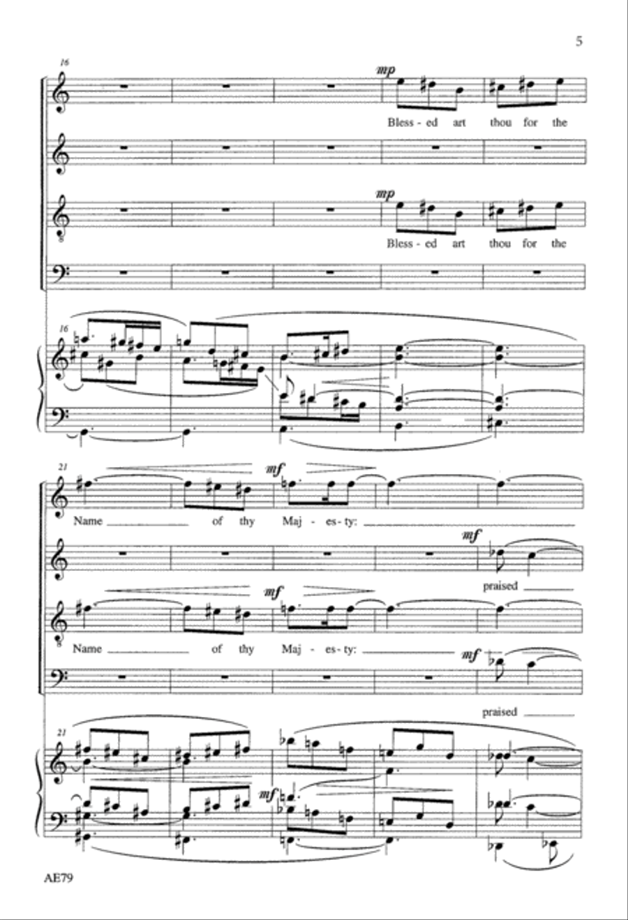 A Song of Praise 4-Part scores gallery preview page 4