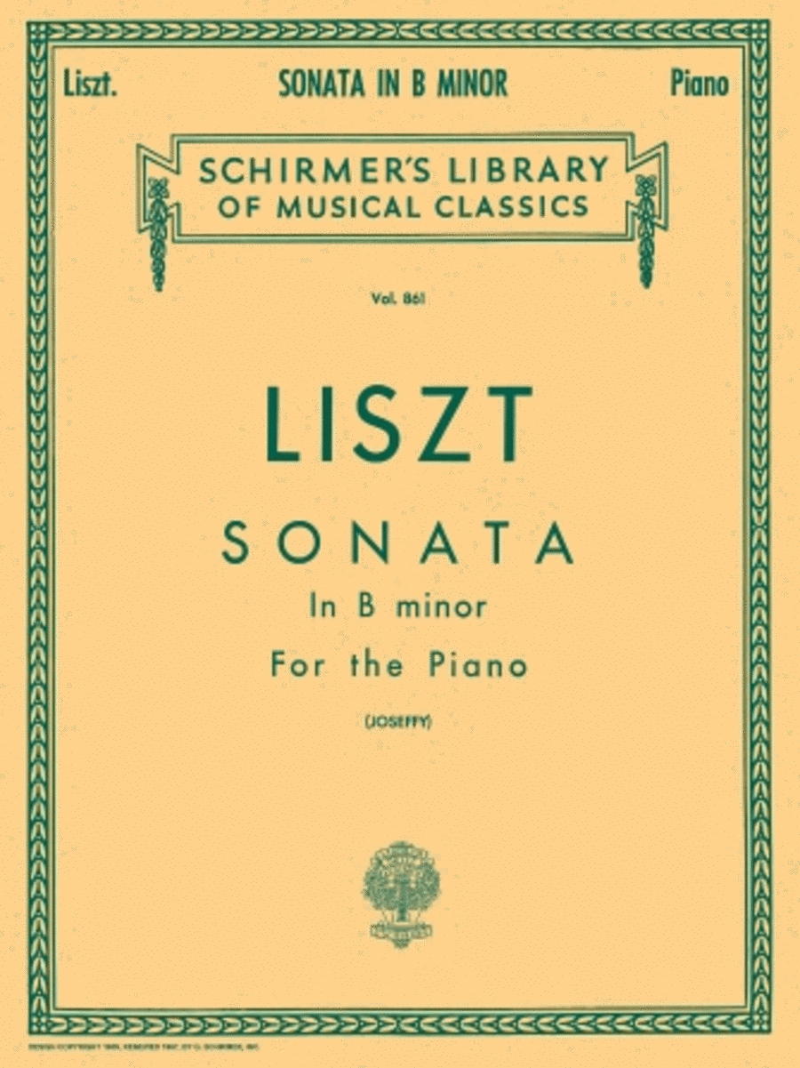 Sonata in B minor Piano Solo scores gallery preview page 1