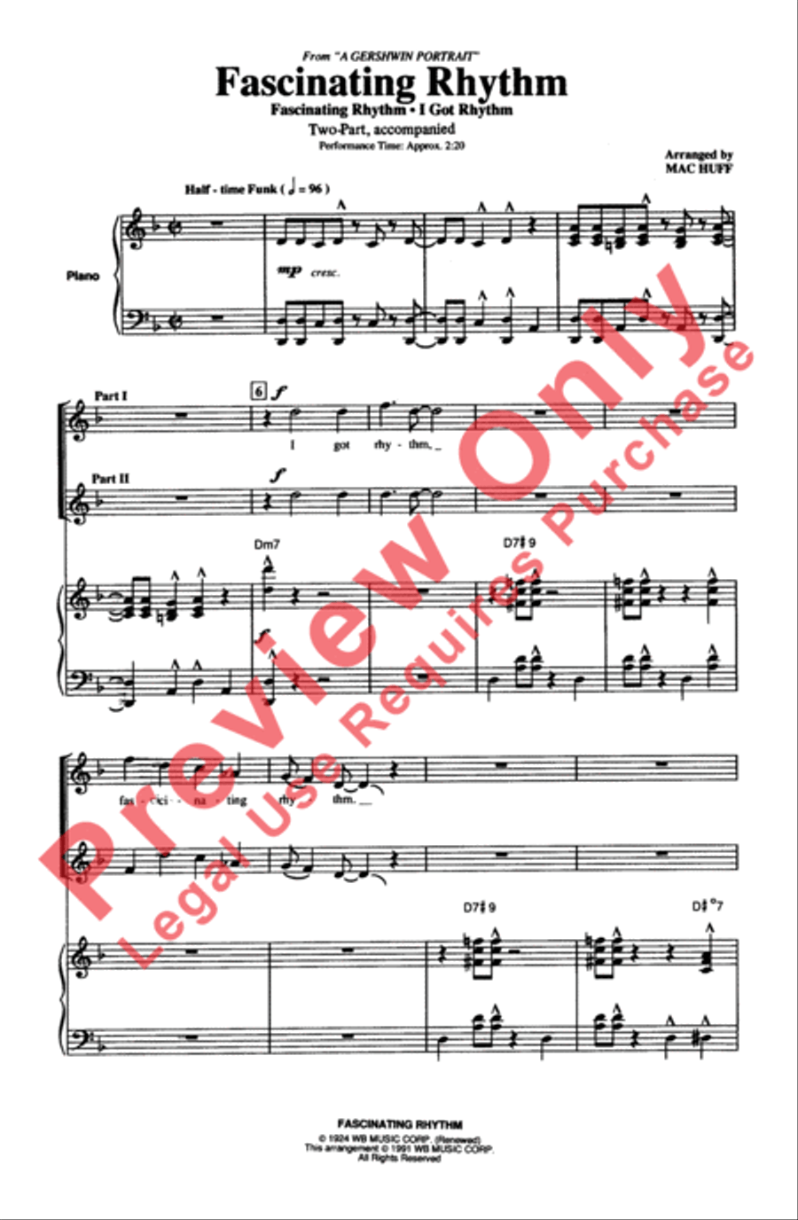 Fascinating Rhythm 2-Part scores gallery preview page 2