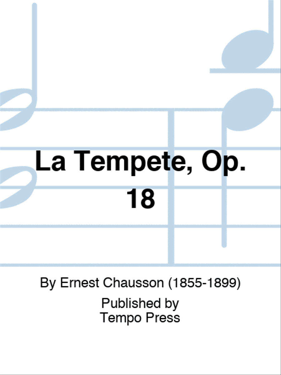 La Tempete, Op. 18 Score scores gallery preview page 1