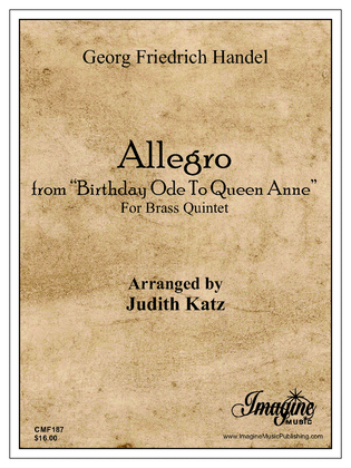Allegro from “Birthday Ode To Queen Anne