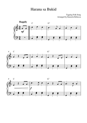 Harana sa Bukid (piano solo with chords)