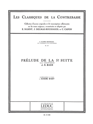 Book cover for Prelude (classiques No.43) (double Bass & Piano)