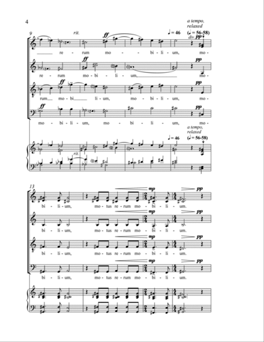 Time Pieces: 1. Tempus 4-Part scores gallery preview page 3