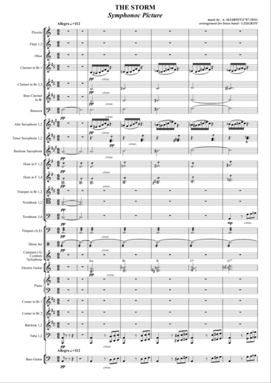 THE STORM Symphonic Picture Marching Band scores gallery preview page 2