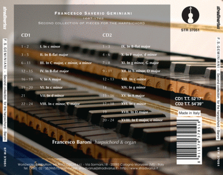 Francesco Saverio Geminiani: Second Collection of Pieces for the Harpsichord