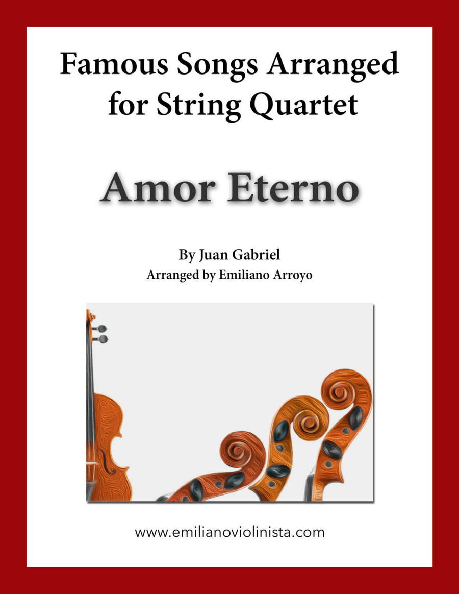 Amor Eterno (el Mas Triste Recuerdo) String Quartet scores gallery preview page 1