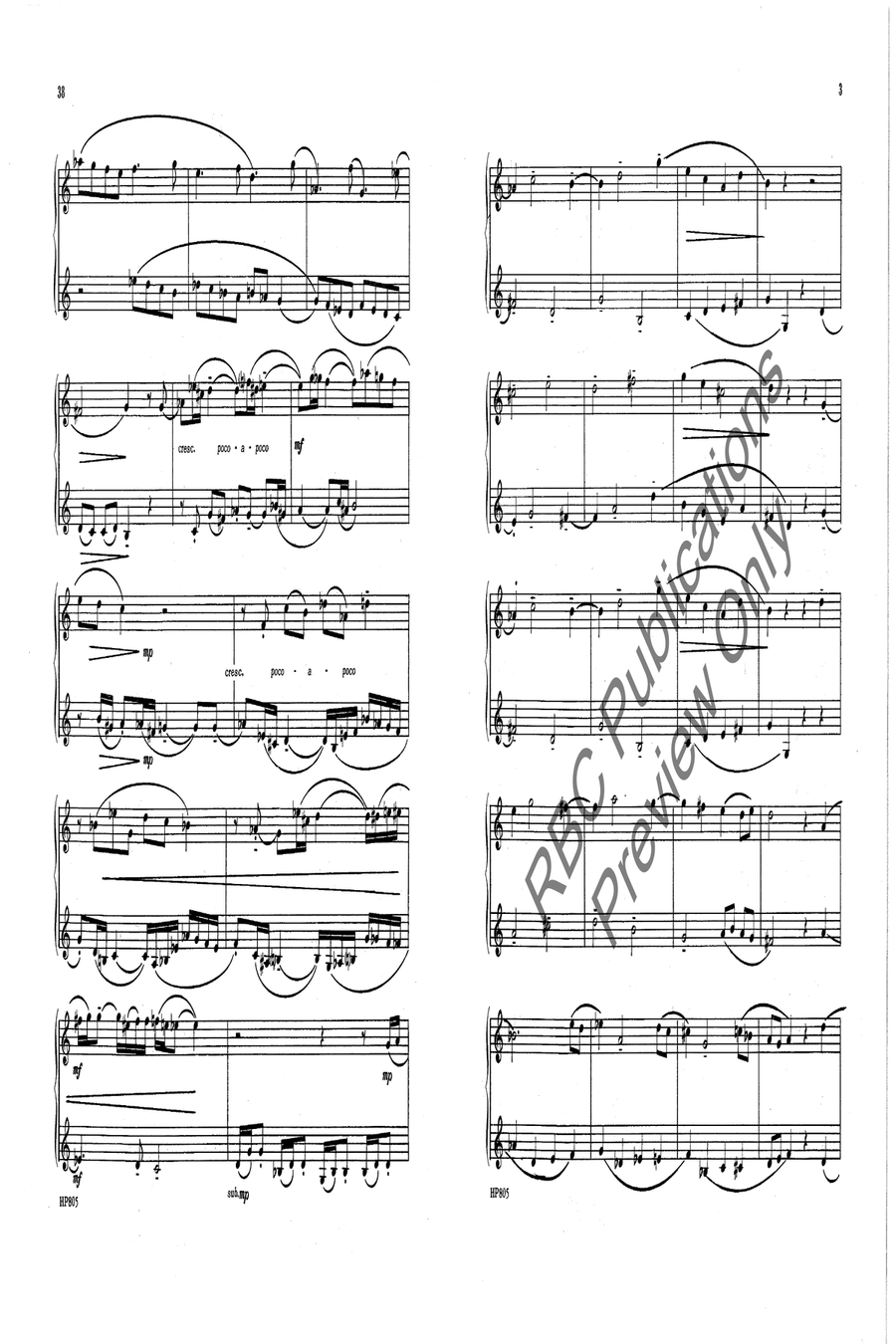 Dozen And One Trumpet Duets Trumpet Duet scores gallery preview page 5