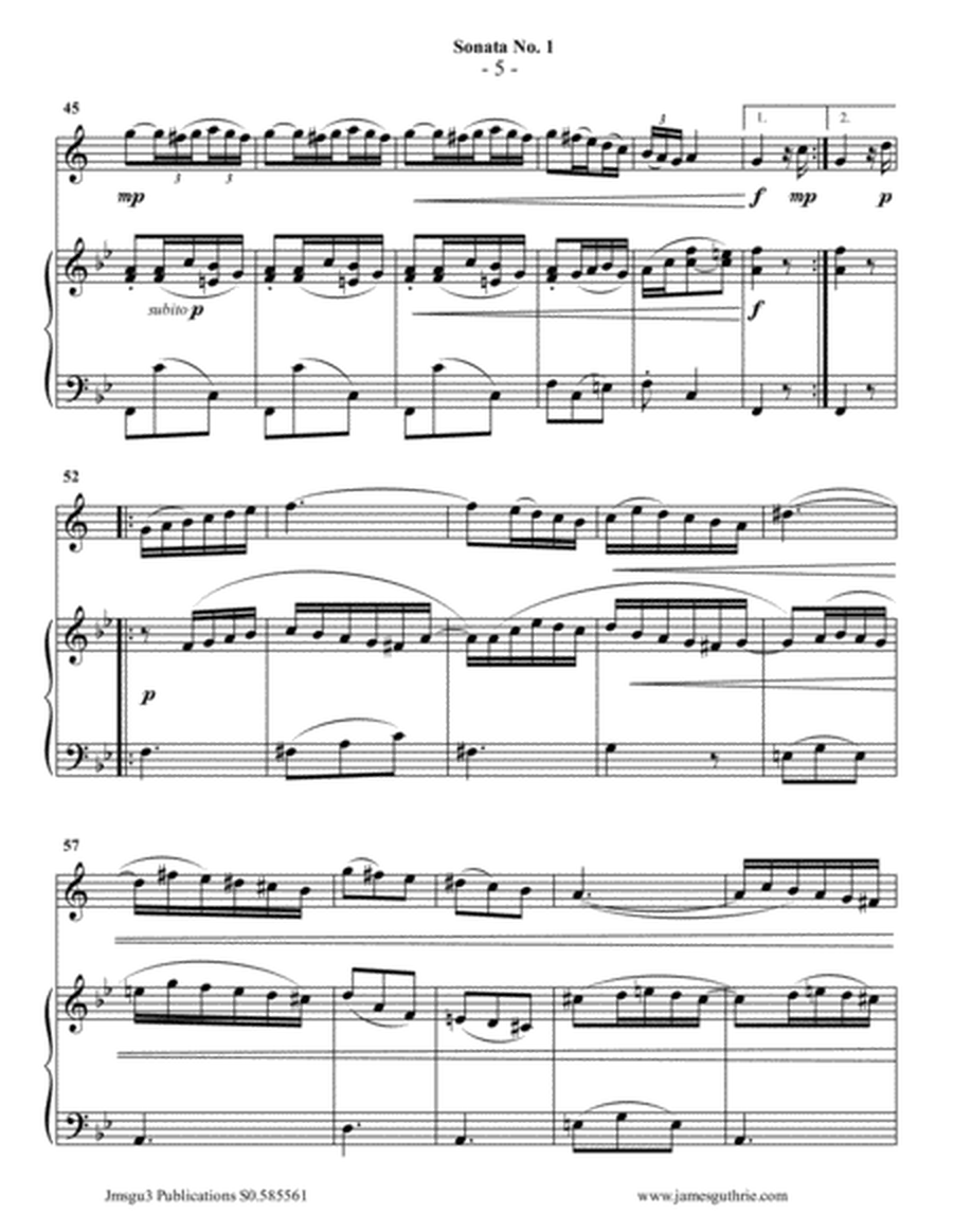 Vivaldi: Sonata No. 1 for Tenor Sax & Piano image number null
