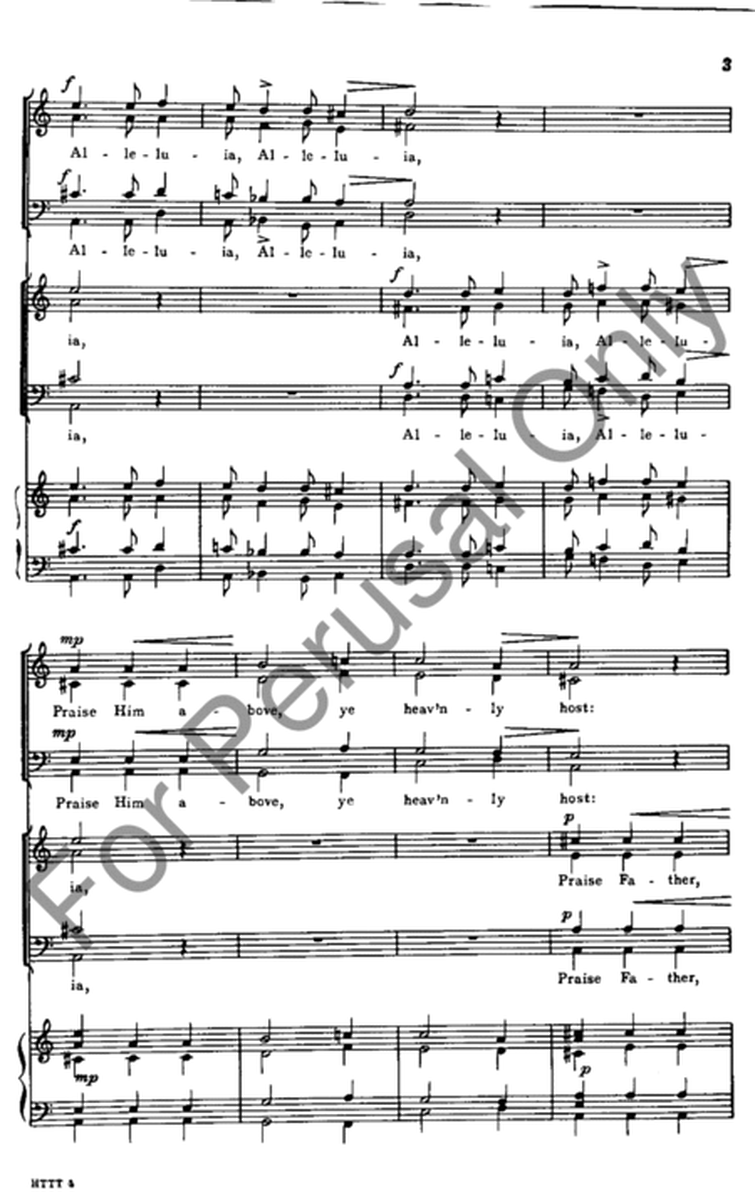 Hymn To The Trinity: Doxology with SATB Solo Quartet