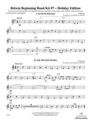 Belwin Beginning Band Kit #7: Holiday Edition: E-flat Baritone Saxophone