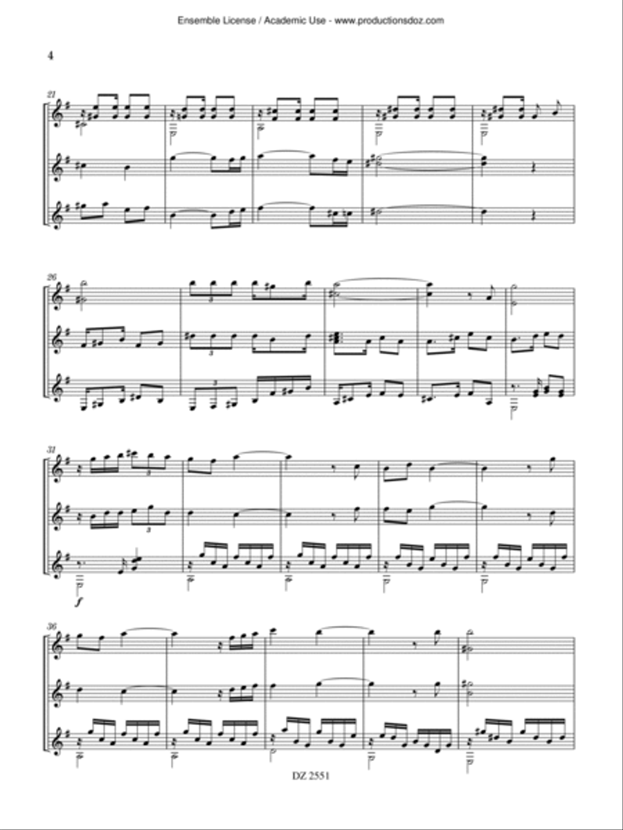 Si Mi Guitarra Te Sueña Guitar Ensemble scores gallery preview page 4