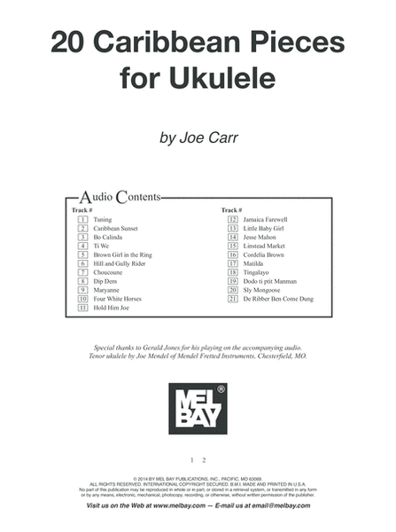 20 Caribbean Pieces for Ukulele image number null