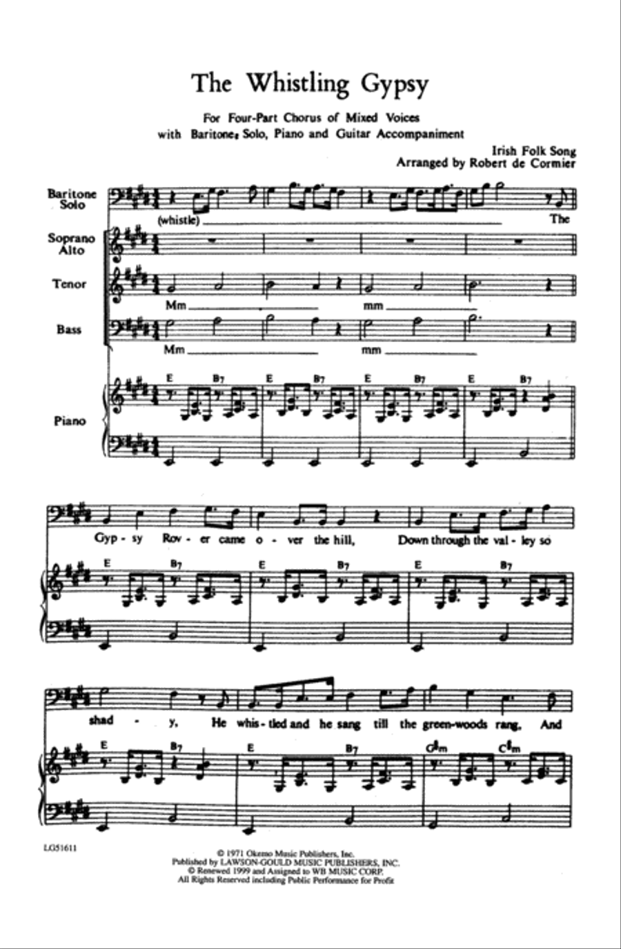 Whistling Gypsy Choir scores gallery preview page 1