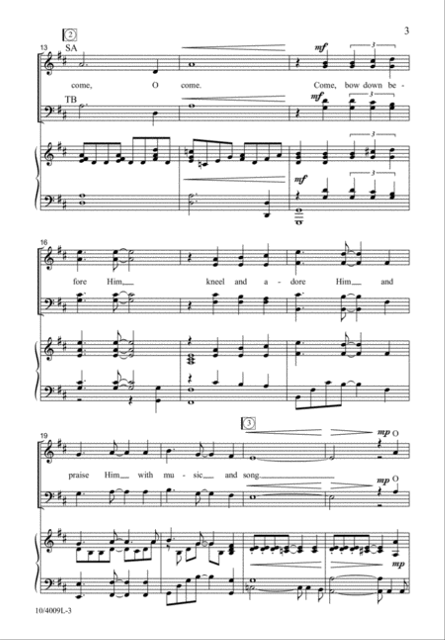 O Come, Let Us Sing 4-Part scores gallery preview page 4