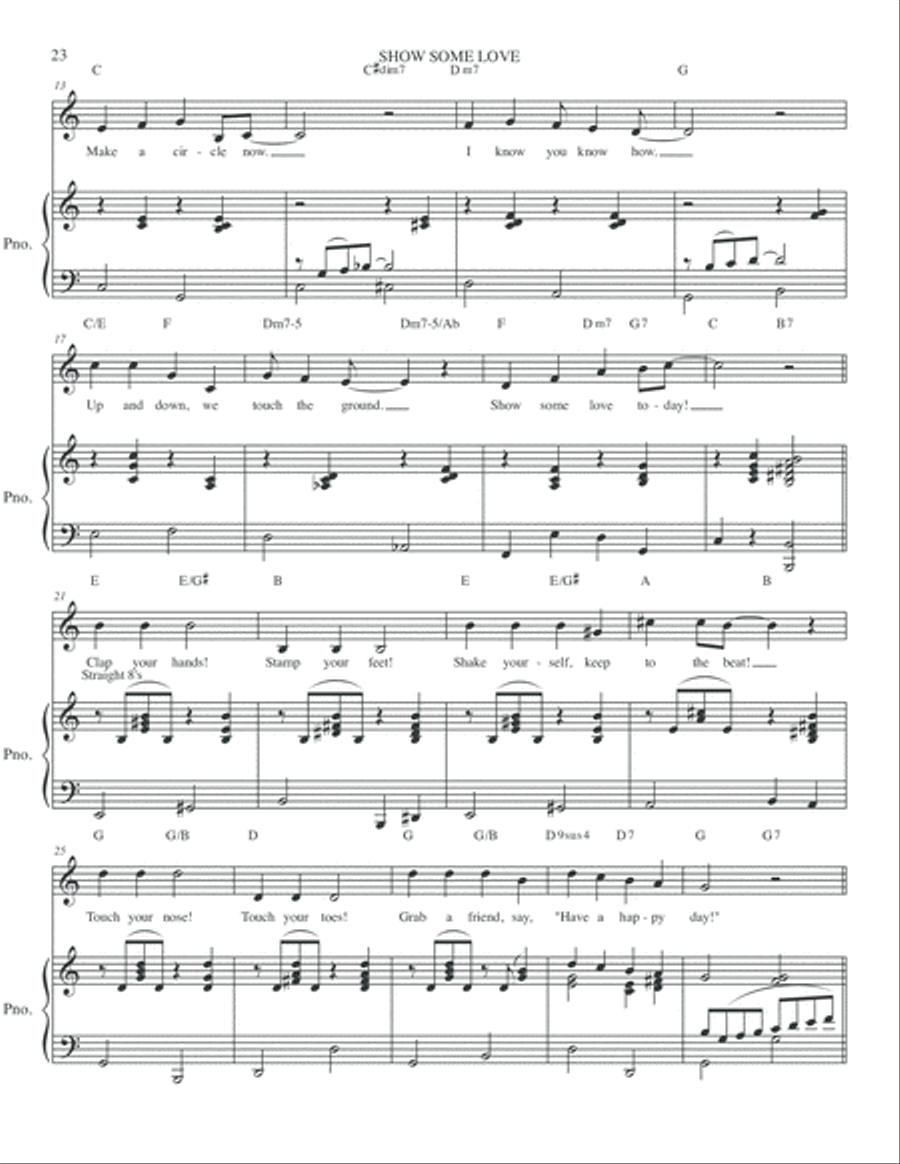 Show Some Love Show Some Love Voice scores gallery preview page 2