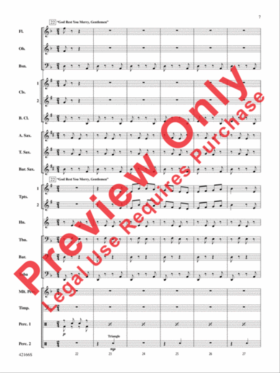 A Merrie Olde Christmas A Merrie Olde Christmas Concert Band scores gallery preview page 7