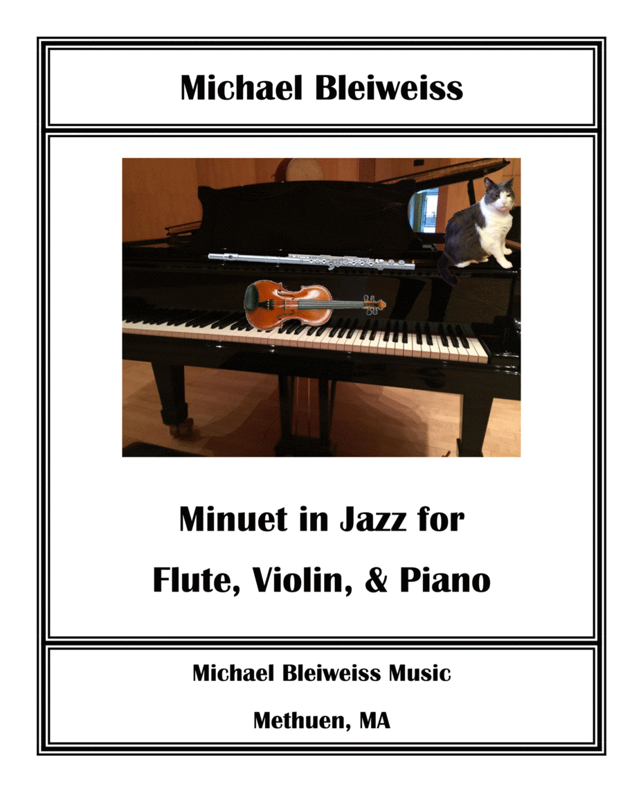 Minuet in Jazz for Flute, Violin and Piano Flute scores gallery preview page 1