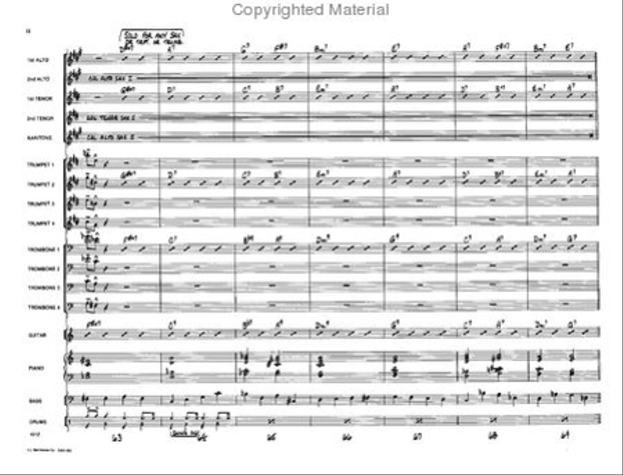Sax-O-Rama Jazz Ensemble scores gallery preview page 10
