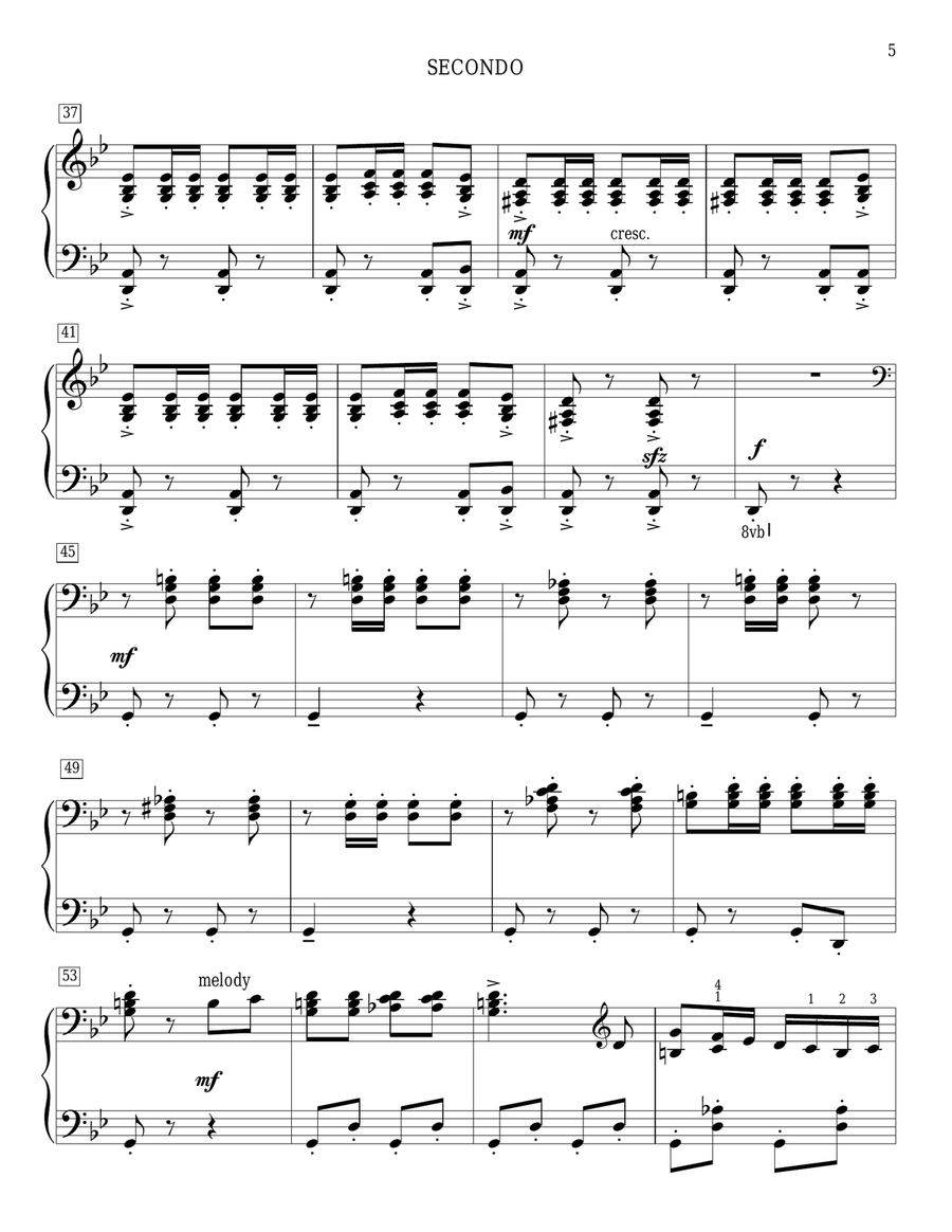 Espana Cani Piano Duet scores gallery preview page 5